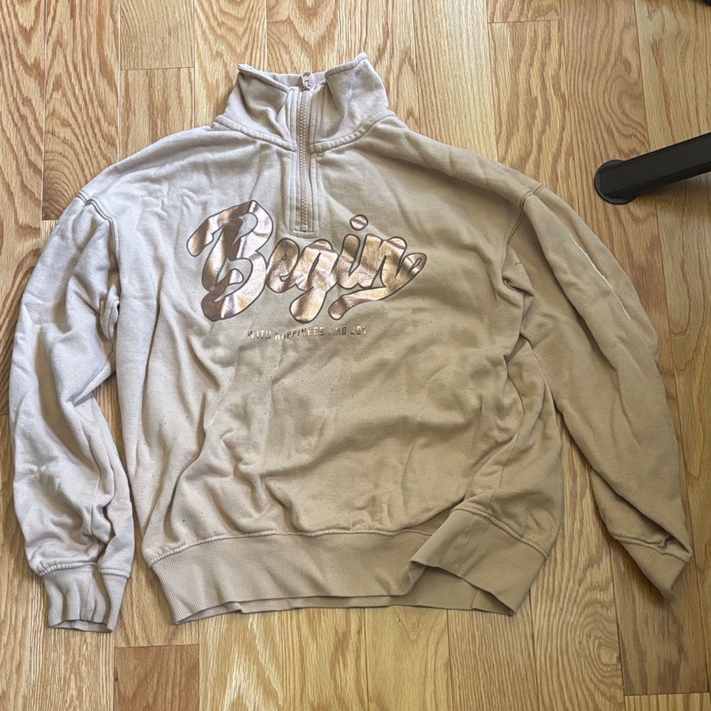 H&M KIDS HALF ZIP SWEATSHIRT
